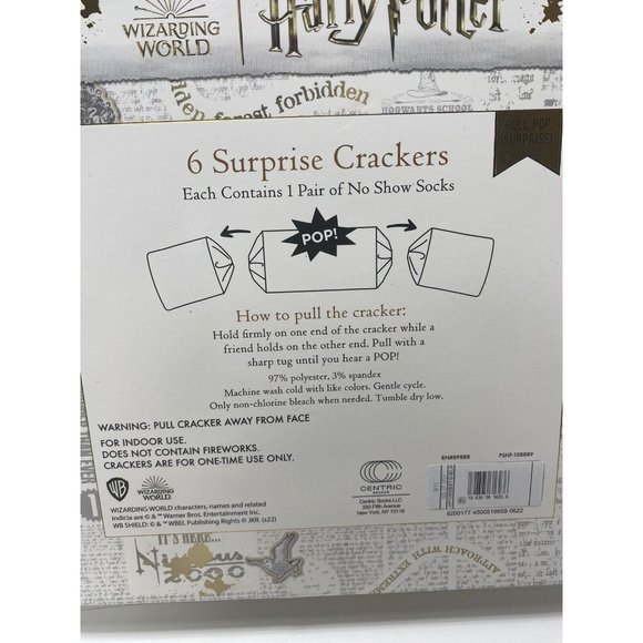 Harry Potter Crackers Women’s Socks Size 4-10 - 6 Pairs Of Socks New - Picture 12 of 12
